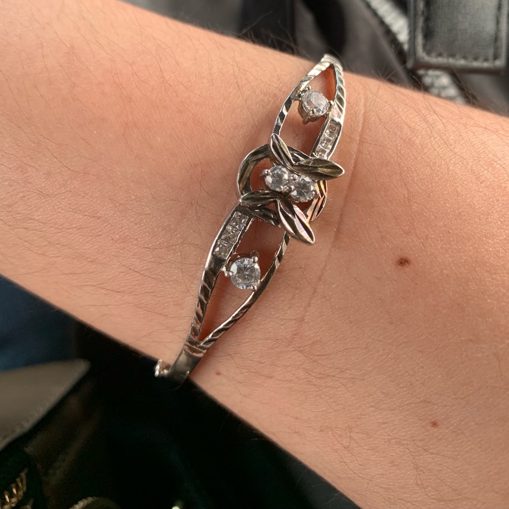 Sterling Silver Bracelet with stones